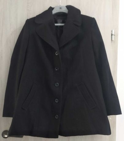 Czarny płaszcz ciążowy rozmiar 38