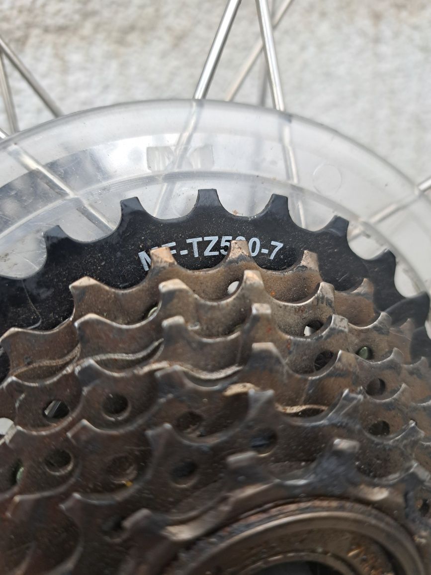 Koło 28 cali Wolnobieg Shimano 7s / Tarcza Hamulcowa SM-RT26