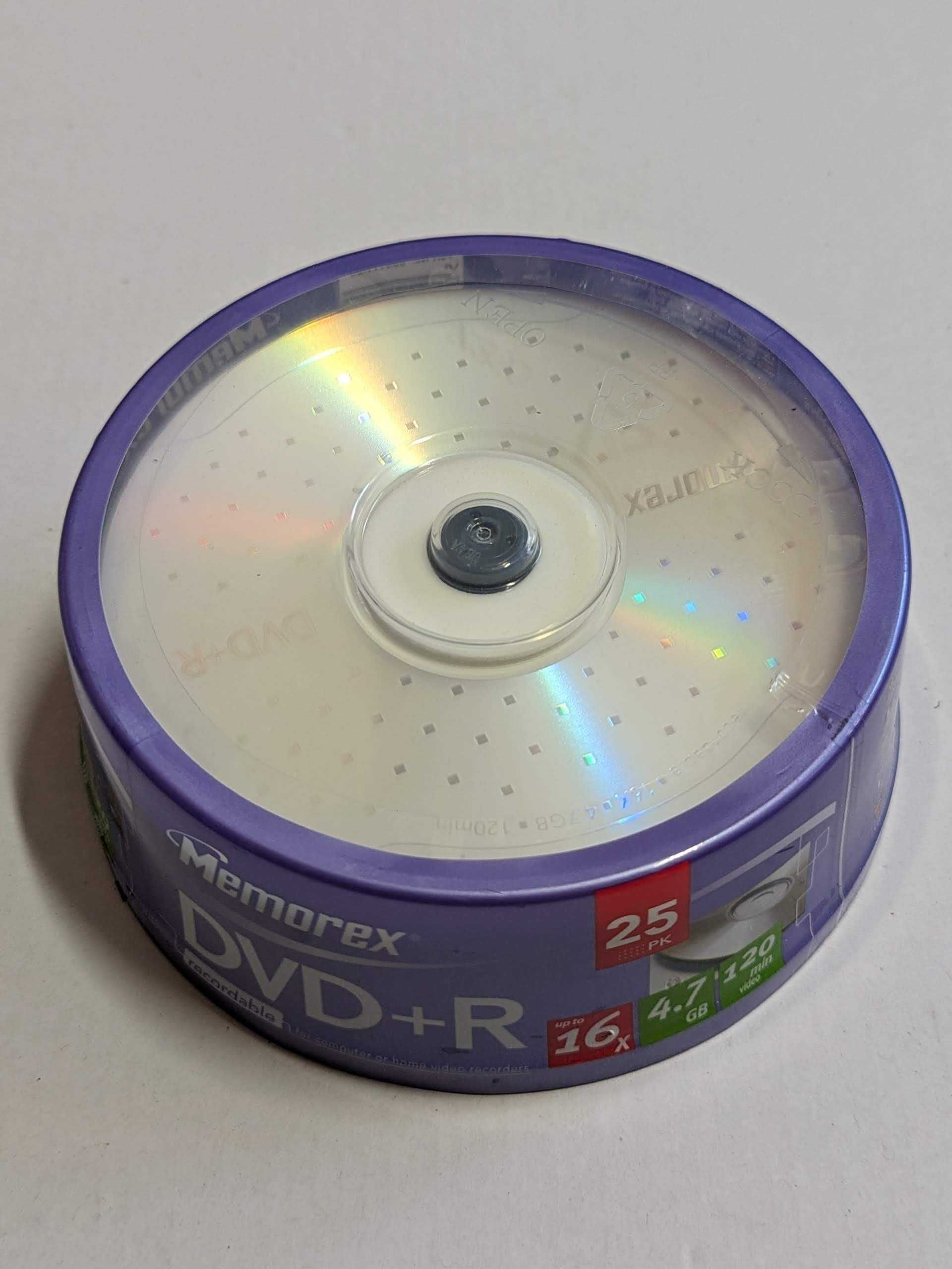 Memorex DVD+R 4.7GB 16x Cake 25szt - nowe