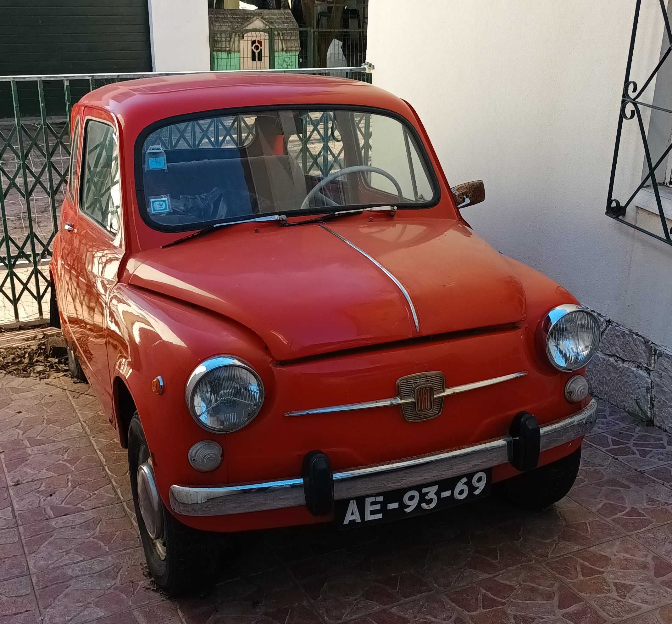 Fiat 600 carro  antigo