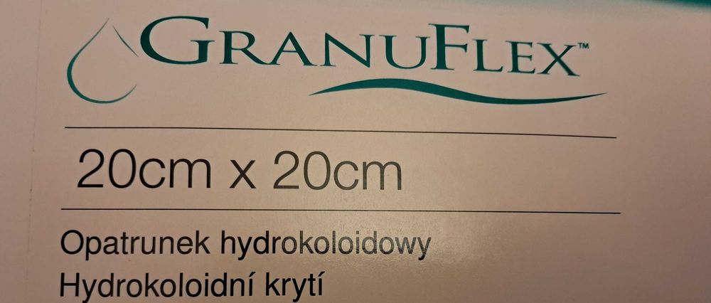 Granuflex 20x20 cm 11 PLN ważne do lutego 2029 roku