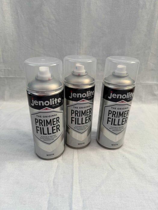 Podkład wypełniający (Primer Filler) w aerozolu bialy ZESTAW