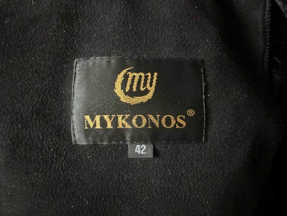 Дубленка авиатор, косуха с мехом, женская Mykonos