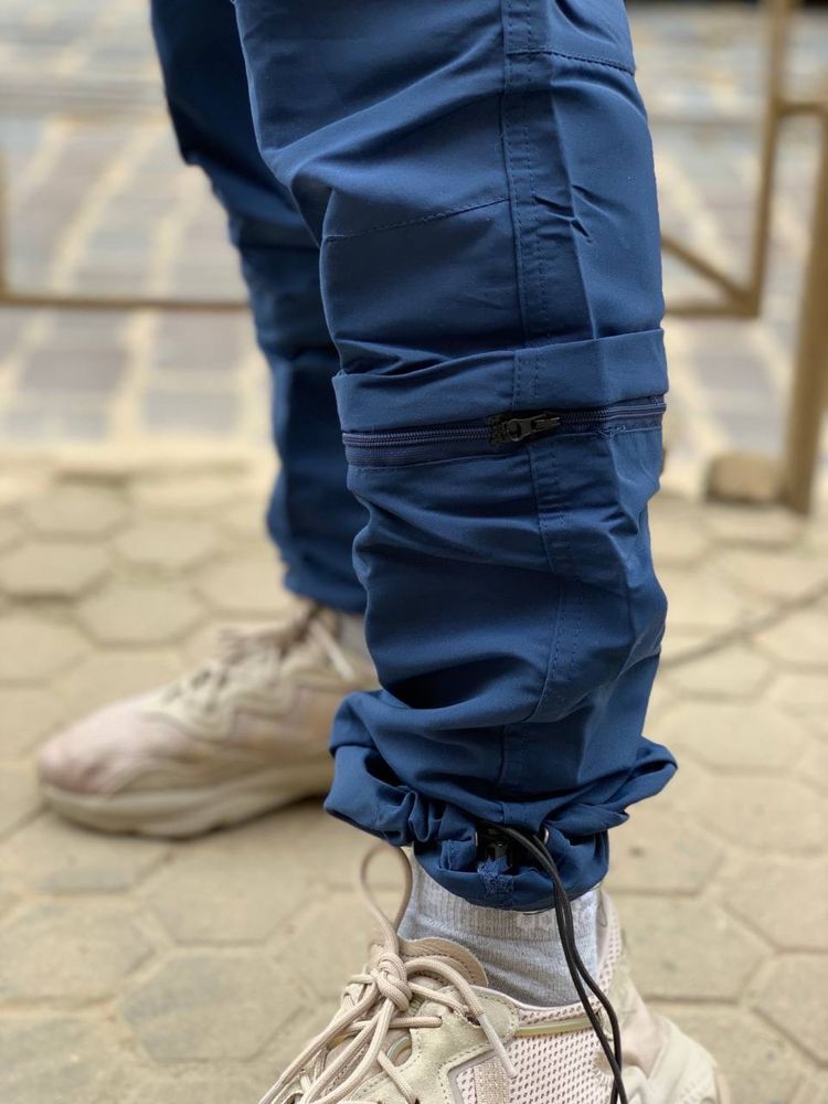 Туристичні трансформери штани трекінгові брюки сині бриджи crivit outd