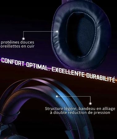 Słuchawki Nauszne Ozeino Zw2 Gamingowe Pc Dla Graczy Rgb Usb Jack