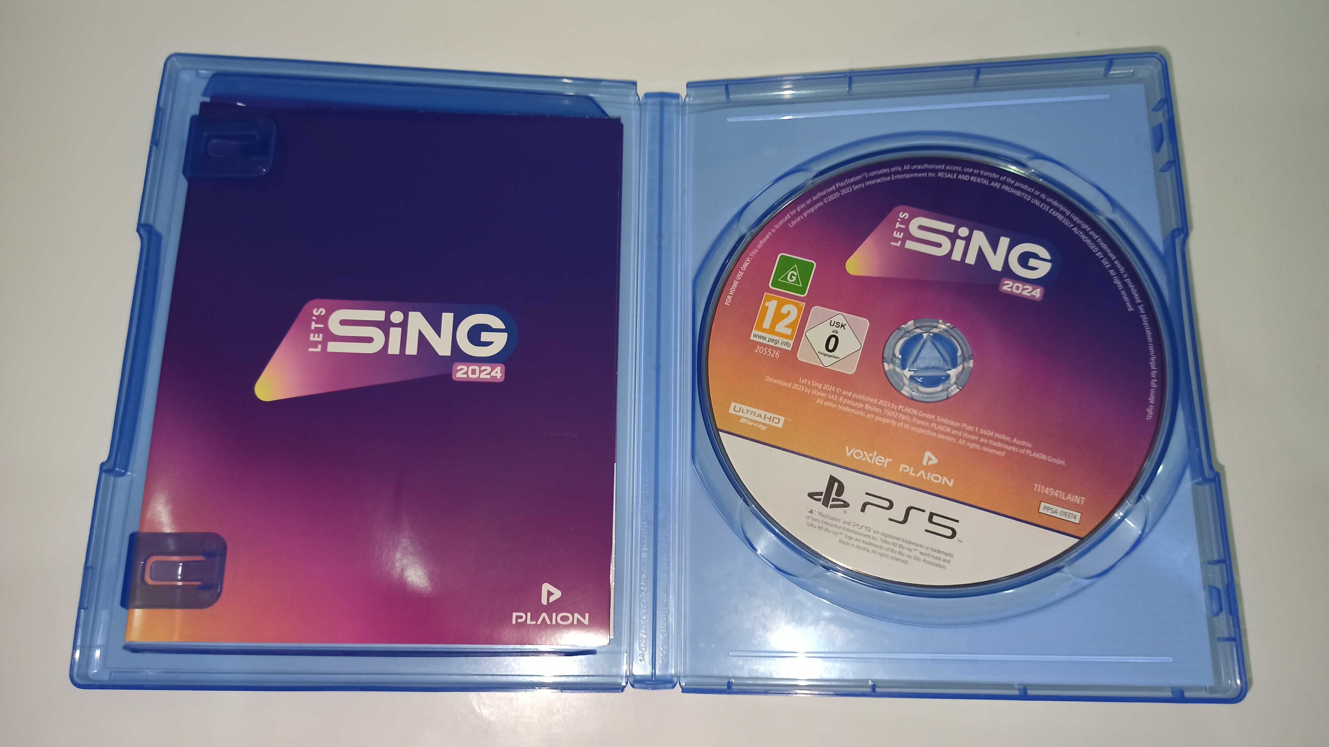 ps5 LET'S SING 2024 polska okładka , gra muzyczna do śpiewania