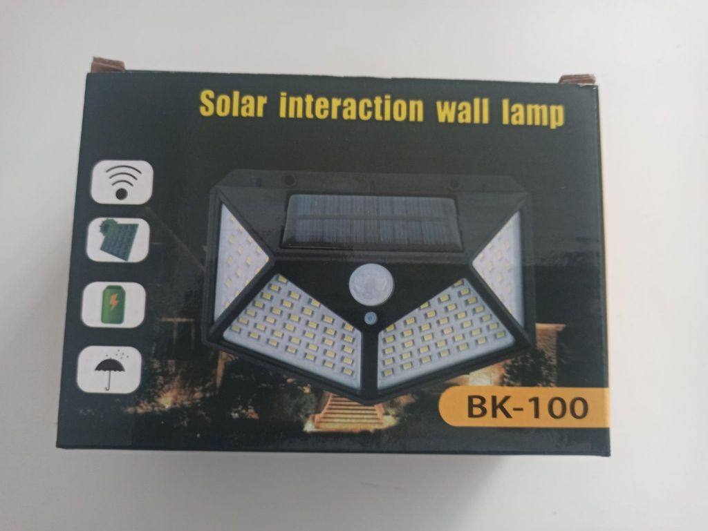 Lampa solarna z czujnikiem ruchu i zmierzchu 100 led