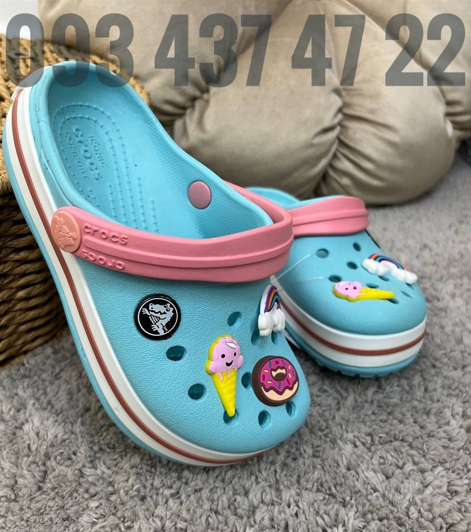 Топ Продажів Crocs Дитячі Крокси Сабо Crocband Kids Усі розміри Crocs