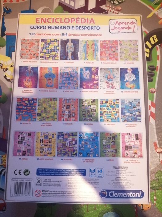 Jogo didático enciclopédia corpo humano e desporto.