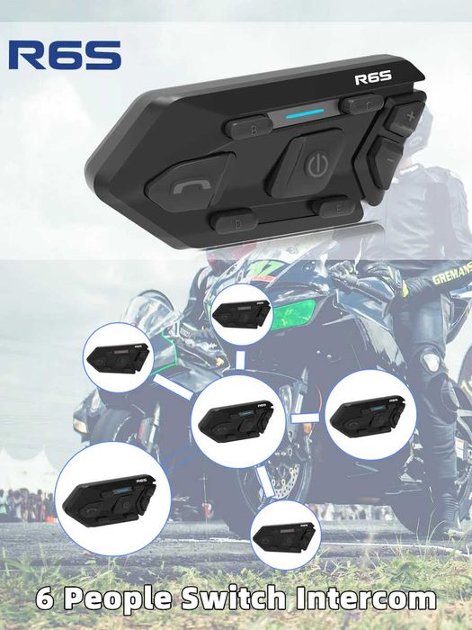 Intercomunicadores BLUETOOTH para Capacetes R6S