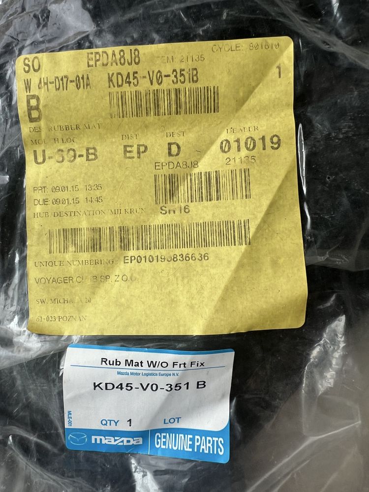 Dywaniki welurowe Mazda CX-5 2015
