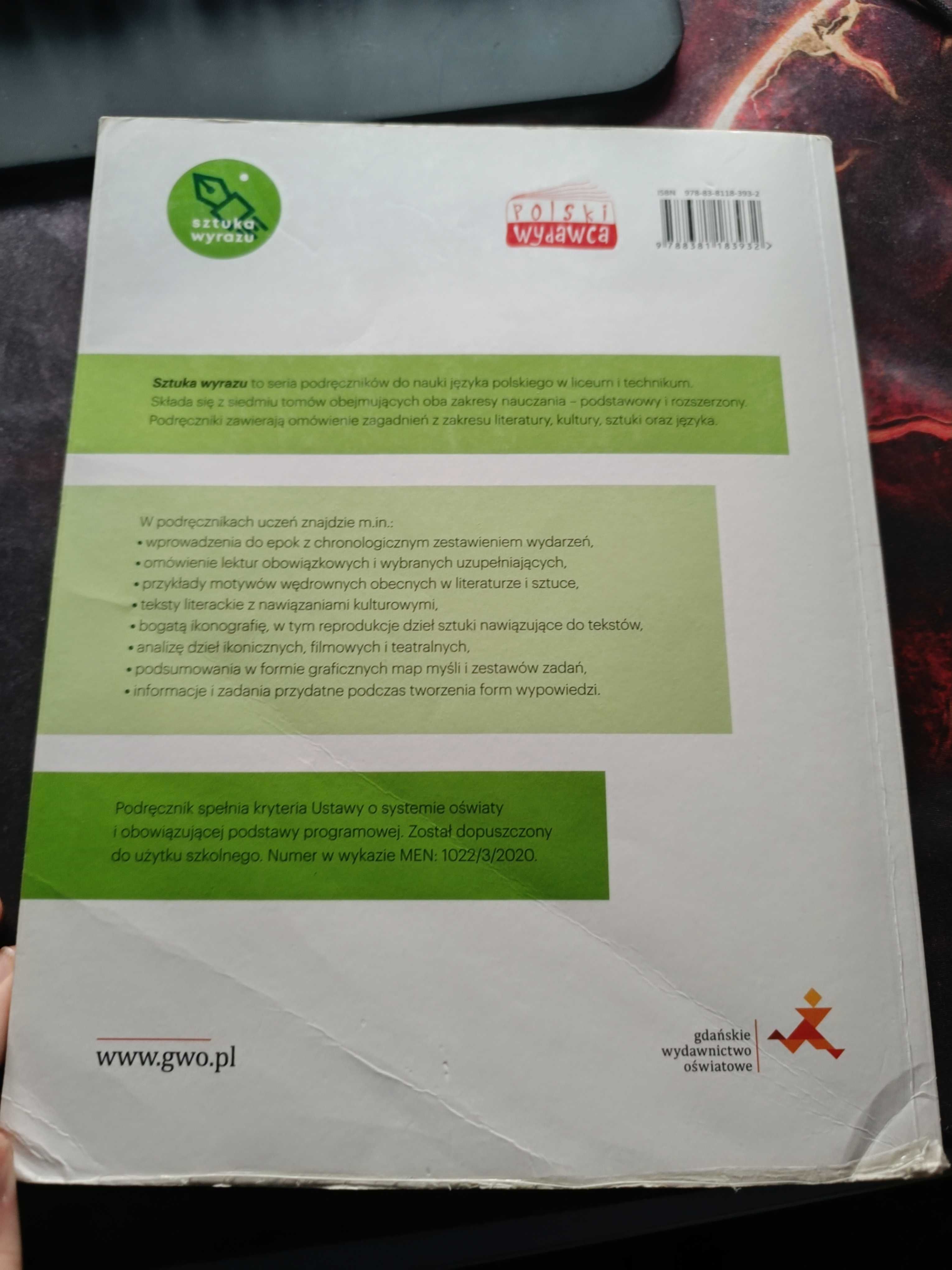"Sztuka wyrazu" Podręcznik do j.Polskiego