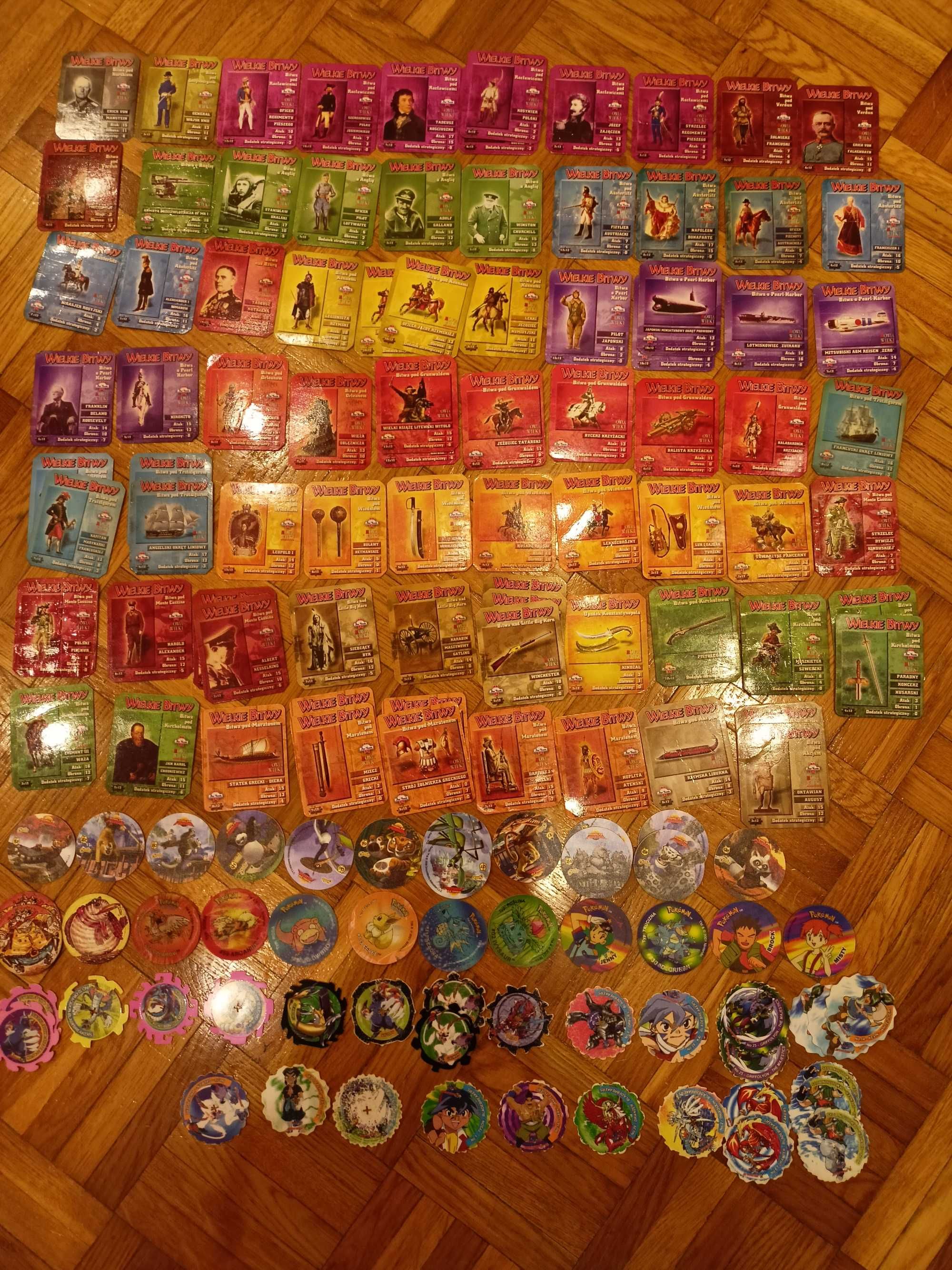 Dodatki do chipsów: tazo, yu-gi-oh, dragon ball,wielkie bitwy,chipicao