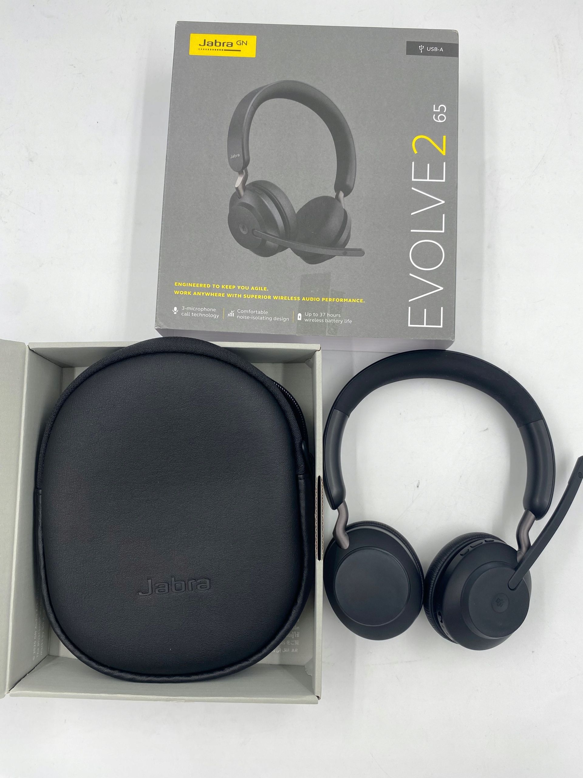 słuchawki bezprzewodowe nauszne jabra evolve2 65 z mikrofonem opis