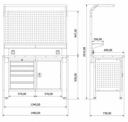 Mobiliário / Bancada para Oficina ou Industria