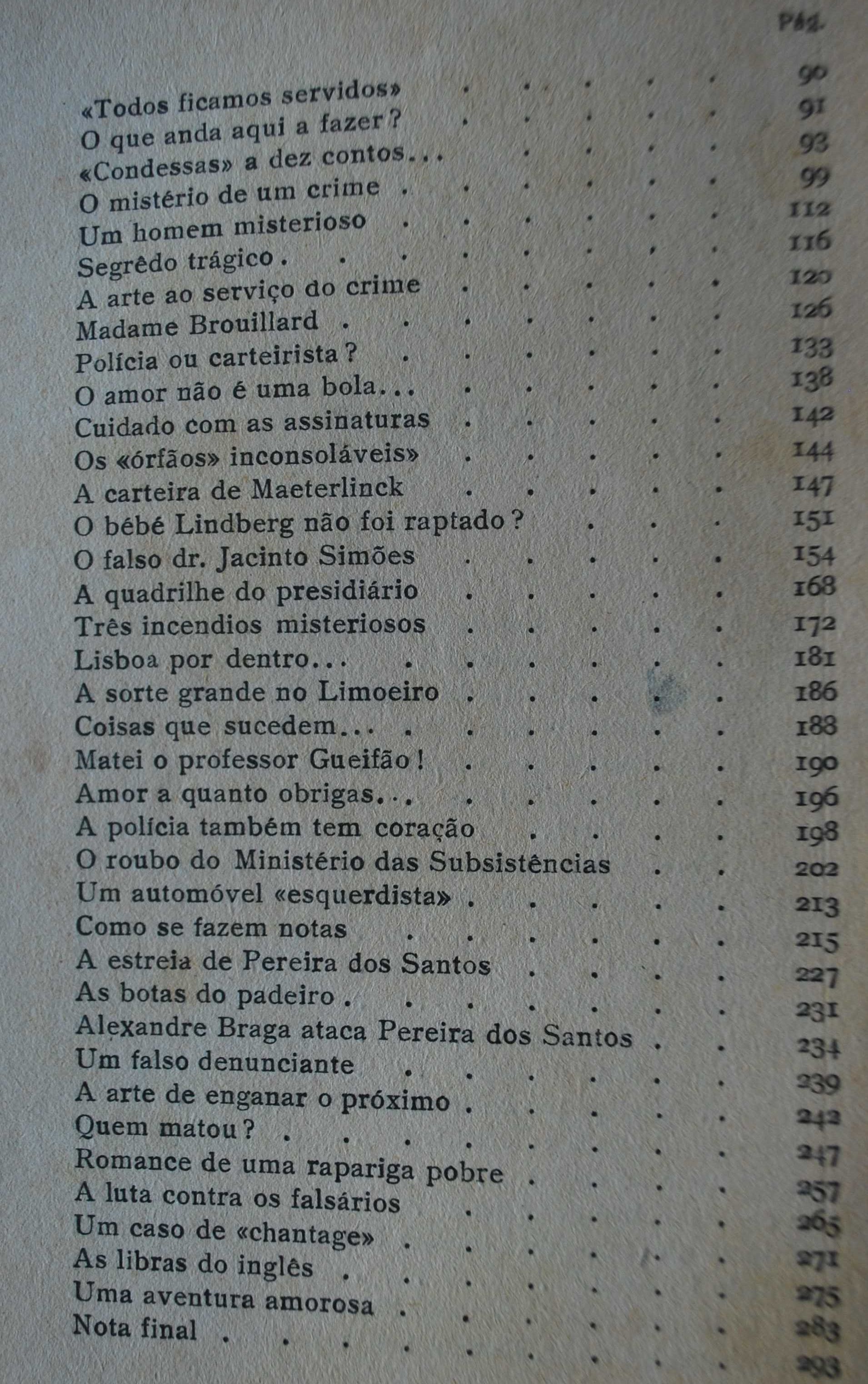 As Memórias do Chefe da Polícia Pereira dos Santos (1ª Edição 1945)