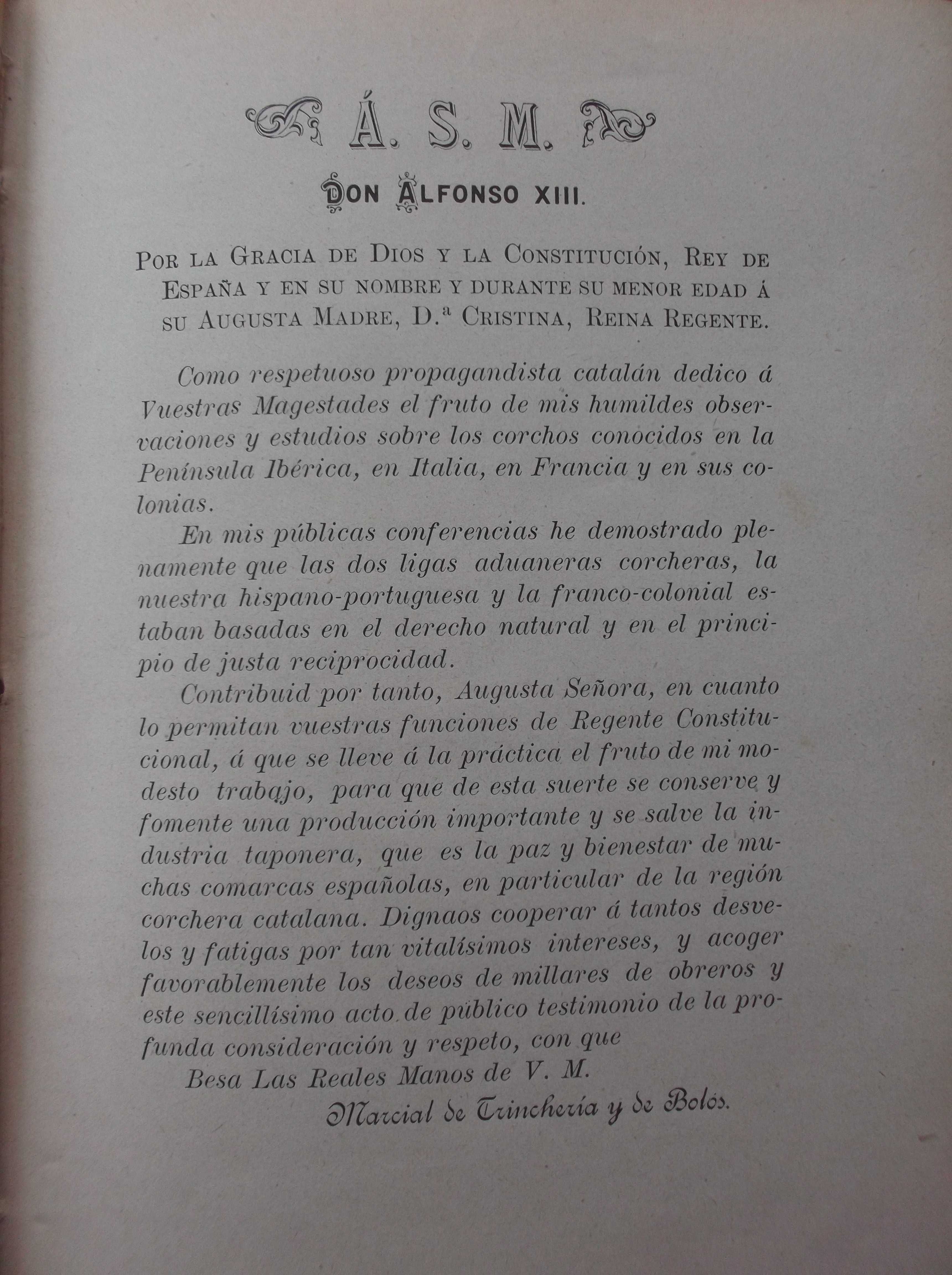 Memoria Sobre la Liga Aduaneira Hispano - Portuguesa 1893