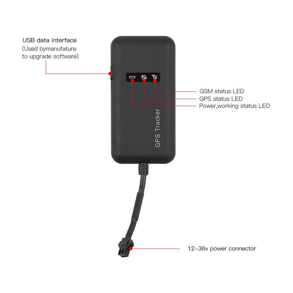 Localizador GPS GT02A c/ GSM GPRS para Monitorização de Veículos