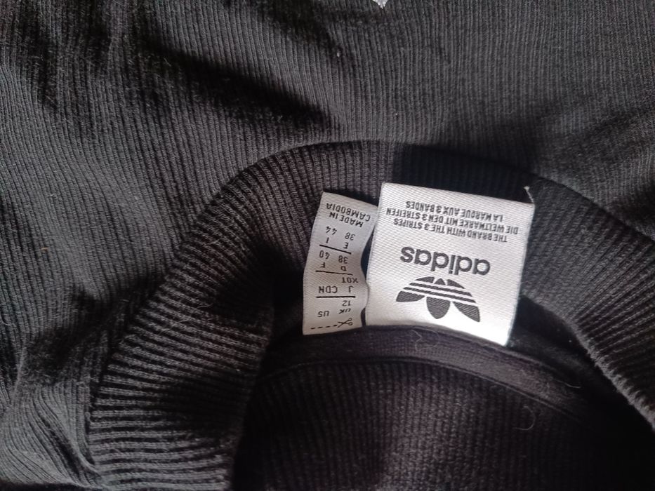 топ черный адидас