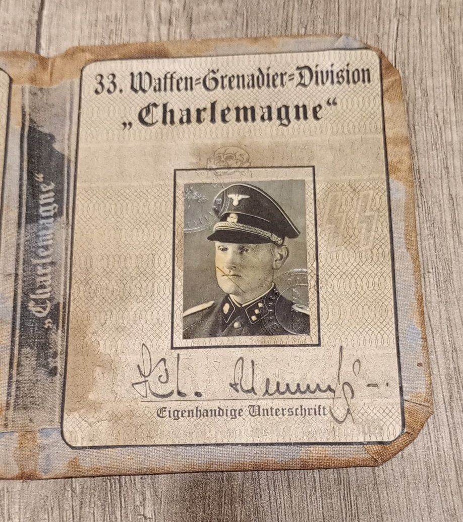 Militaria III Reich Documentos Divisão SS
