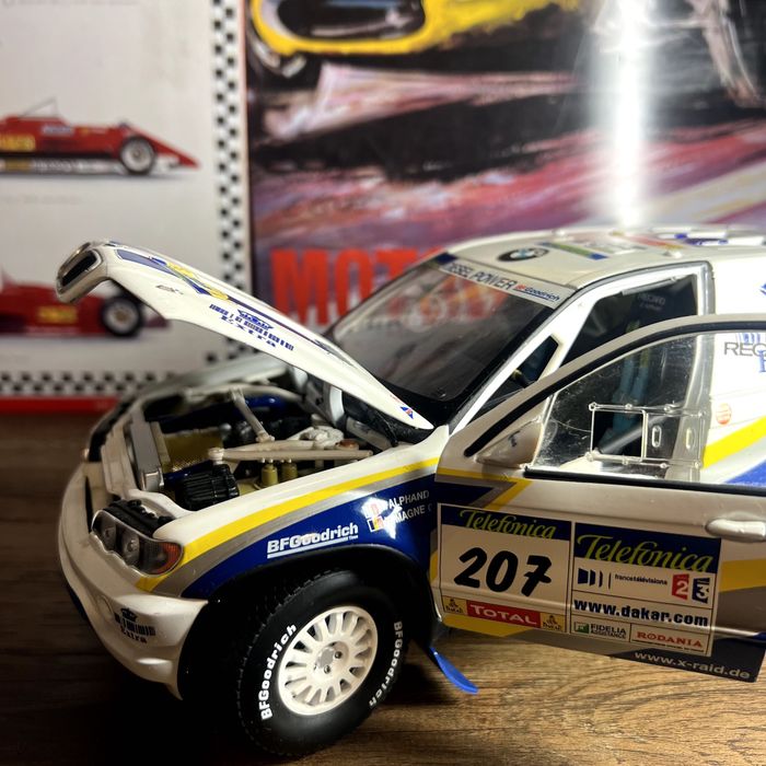 Bmw X5 E53 Rally X-Raid Dakar skala 1:18 Solido H.Magne L.Alphard