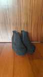Botas pretas salto alto cunha 37