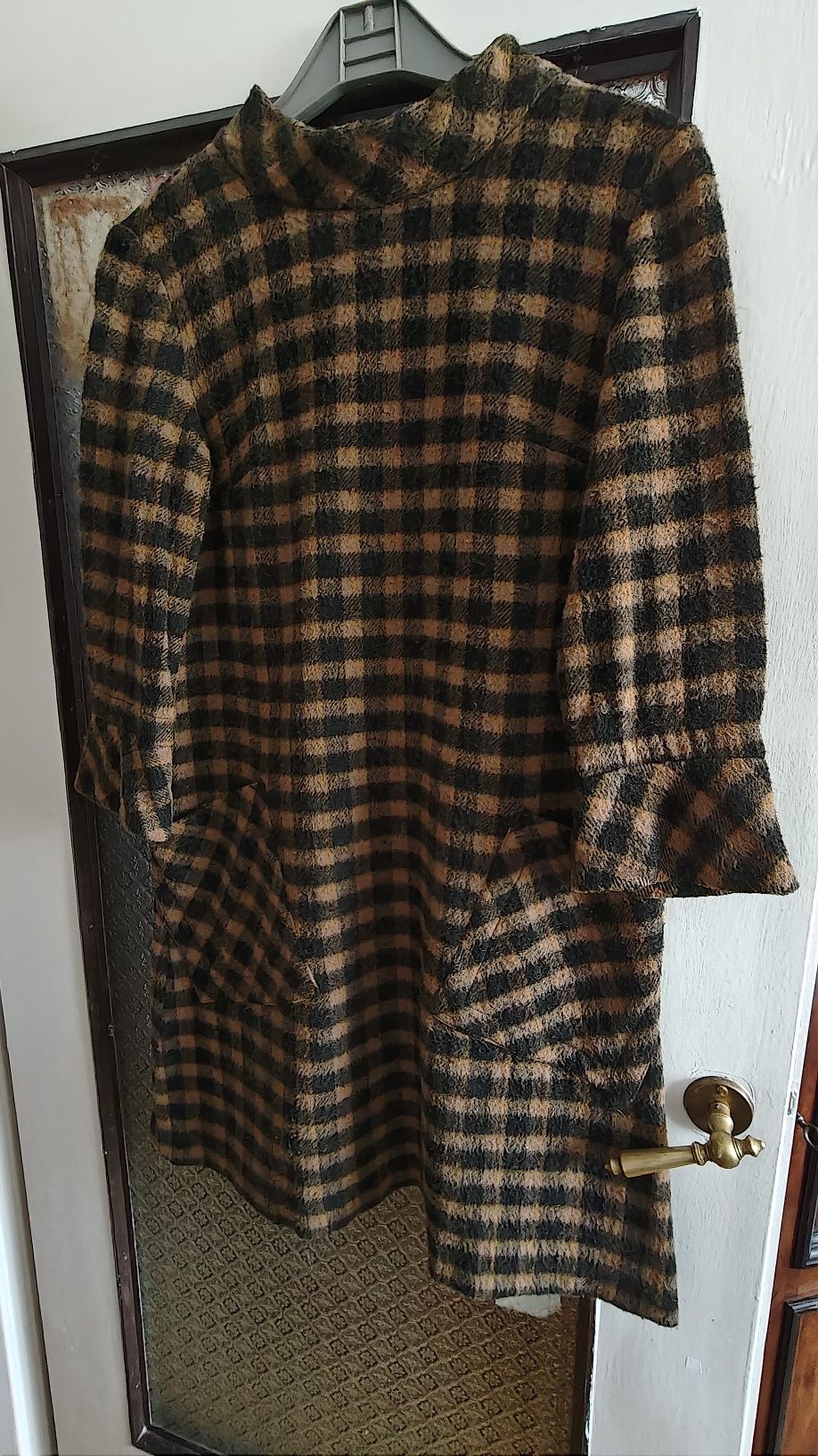 Sukienka wełniana WZPO Cora Lata 60 prl vintage Retro