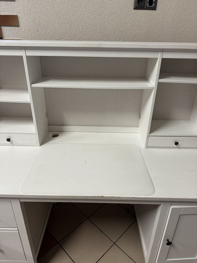 Ikea Hemnes Biurko Z Nadstawką