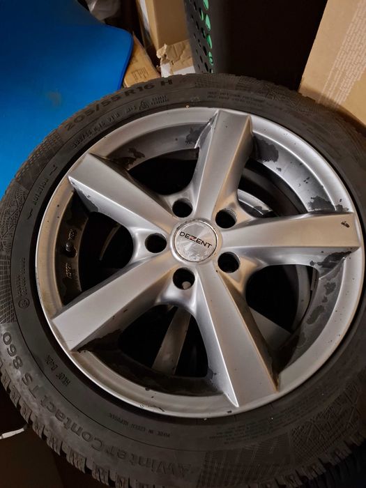Koła zimowe alu 205/55/R16 skoda/vw/seat Conti Ts860 Dezent