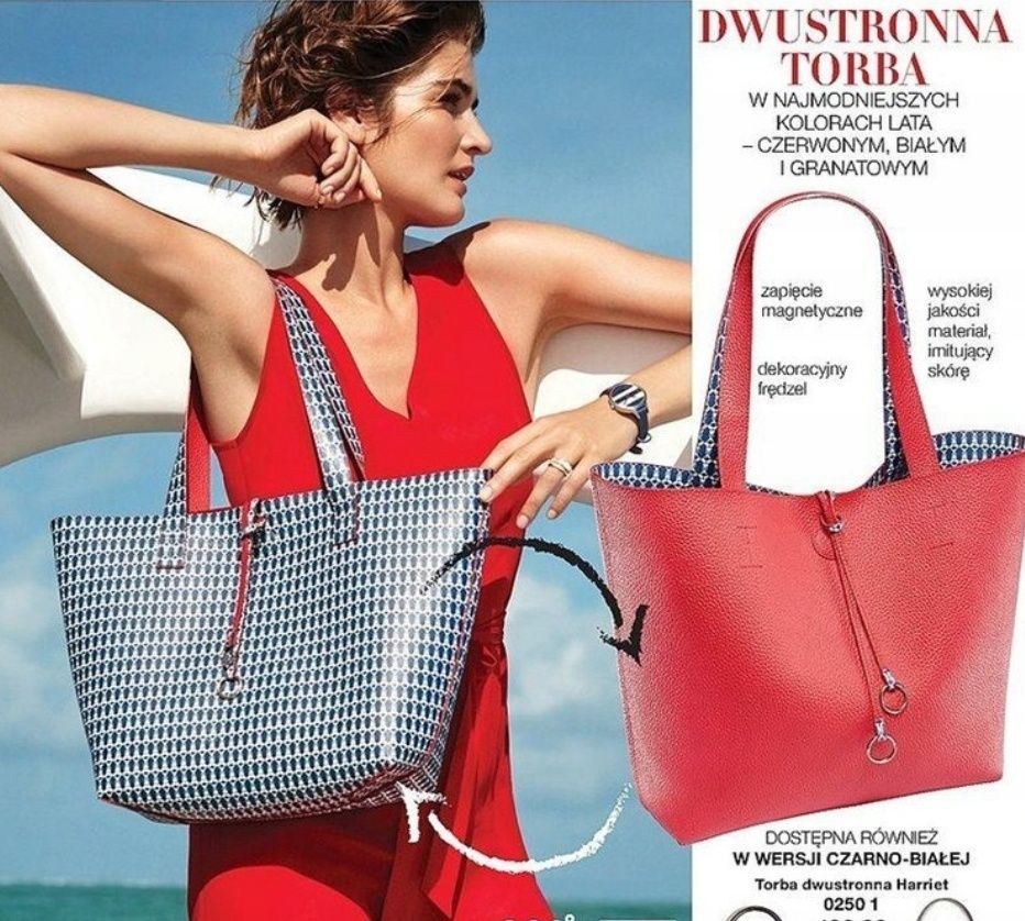 Avon Torba dwustronna torebka Haily czerwona
Przedmiotem sprzedazy jes