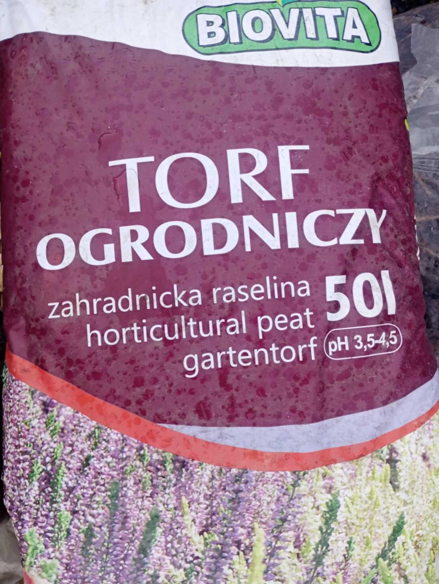 Ziemia ogrodowa uniwersalna workowana torf kwaśny kora średnia