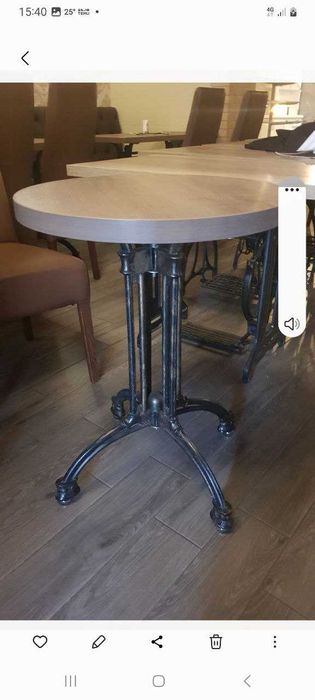 Столи чугунні 6 шт.