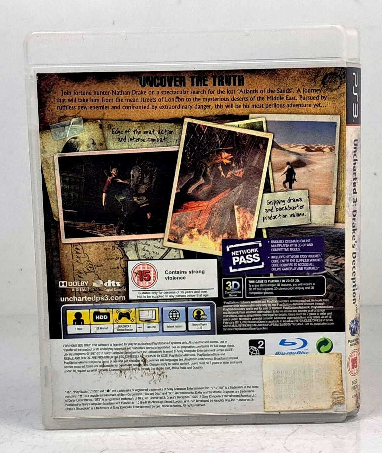 Gra ps3 playstation uncharted 3