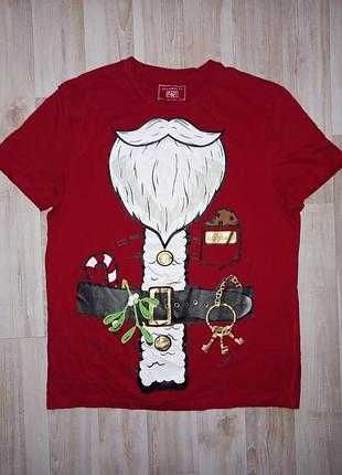 Новогодняя футболка санта клаус