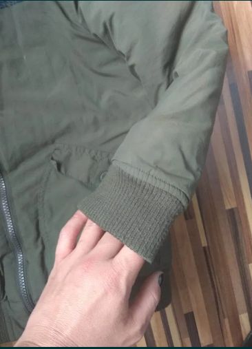 Kurtka zimowa na zimę dziecięca chłopięca khaki dopo dopo ciepła 128