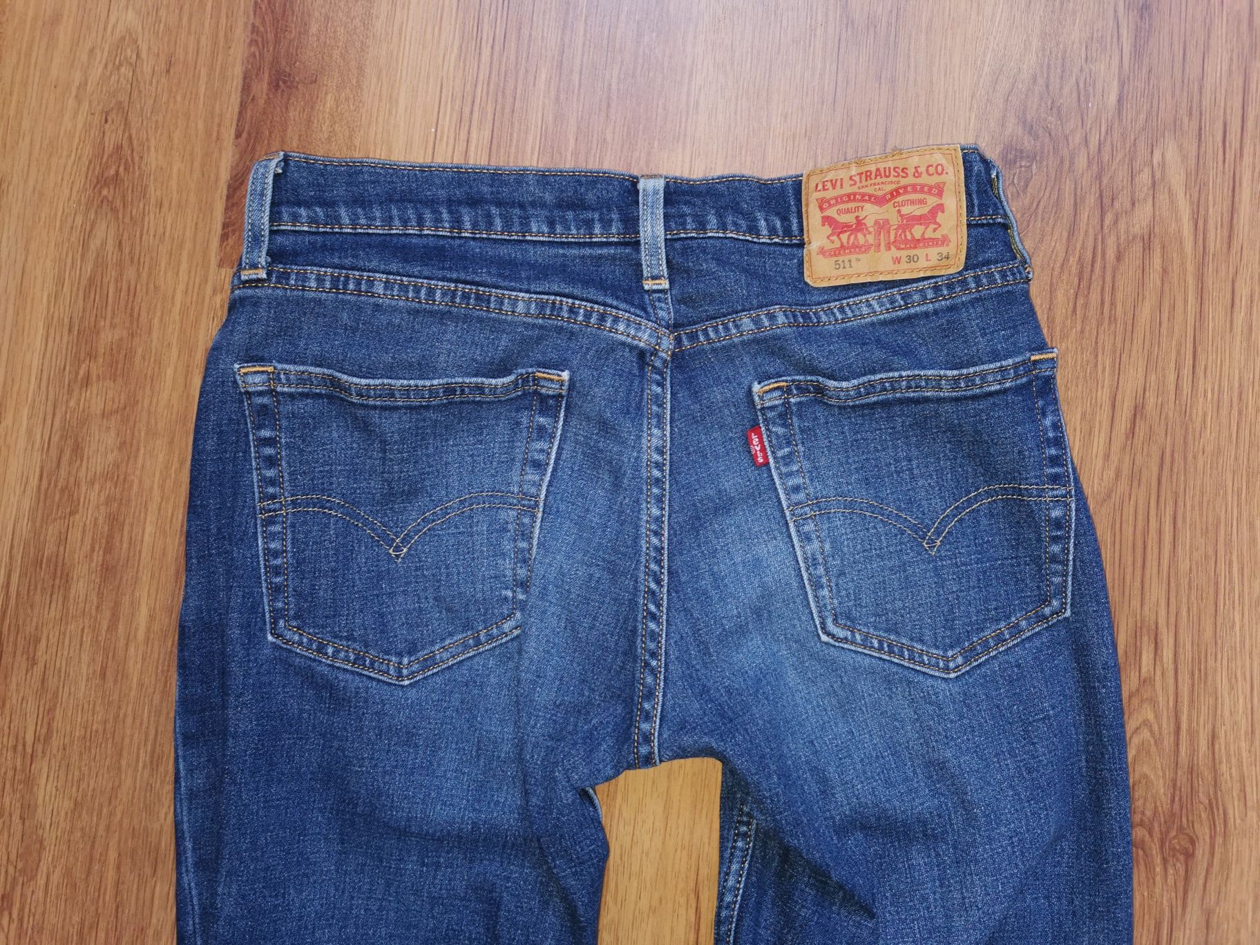 Levi's 511 Slim W30 L34 spodnie jeansowe jeansy Levis Performance