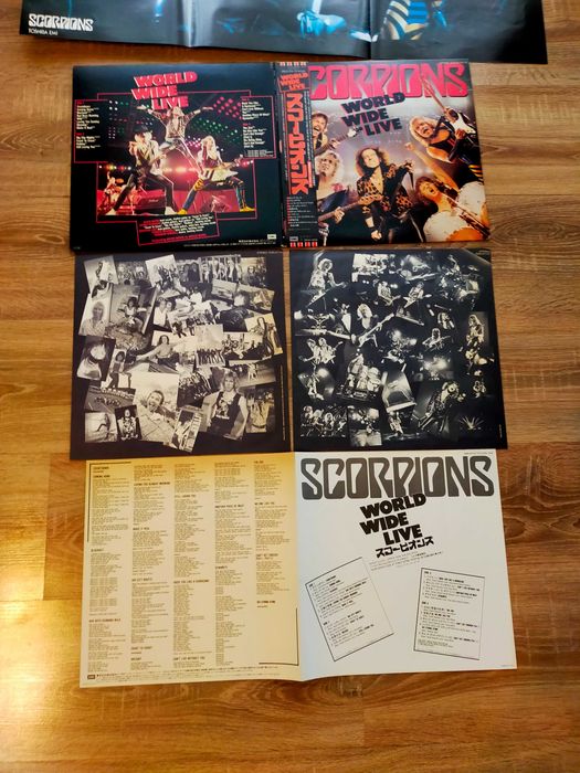 Scorpions World Wide Live Japan OBI 2xLP