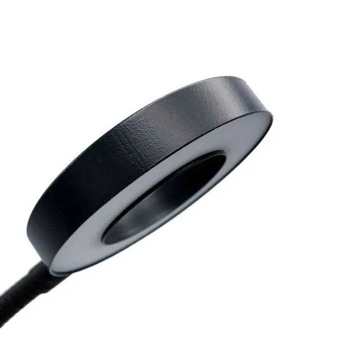 Гнучкий штатив для телефону - кільцева селфі LED лампа на прищіпці