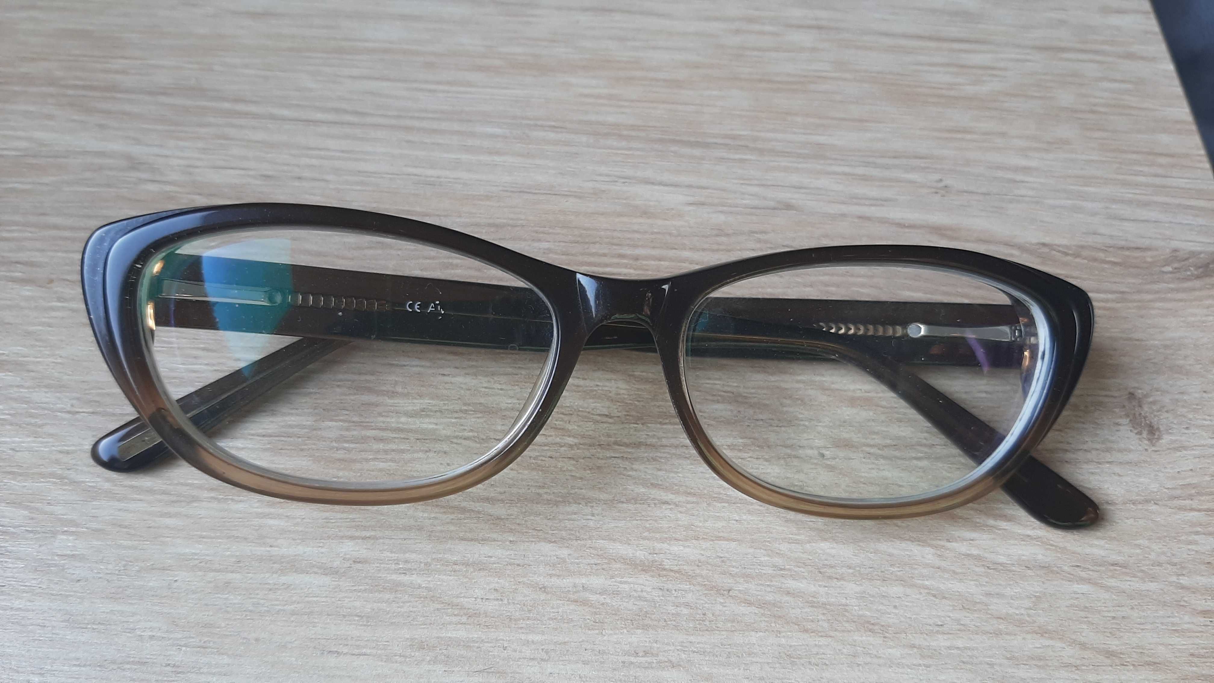 3 sztuki okulary korekcyjne damskie jak nowe oprawki szkła -4D