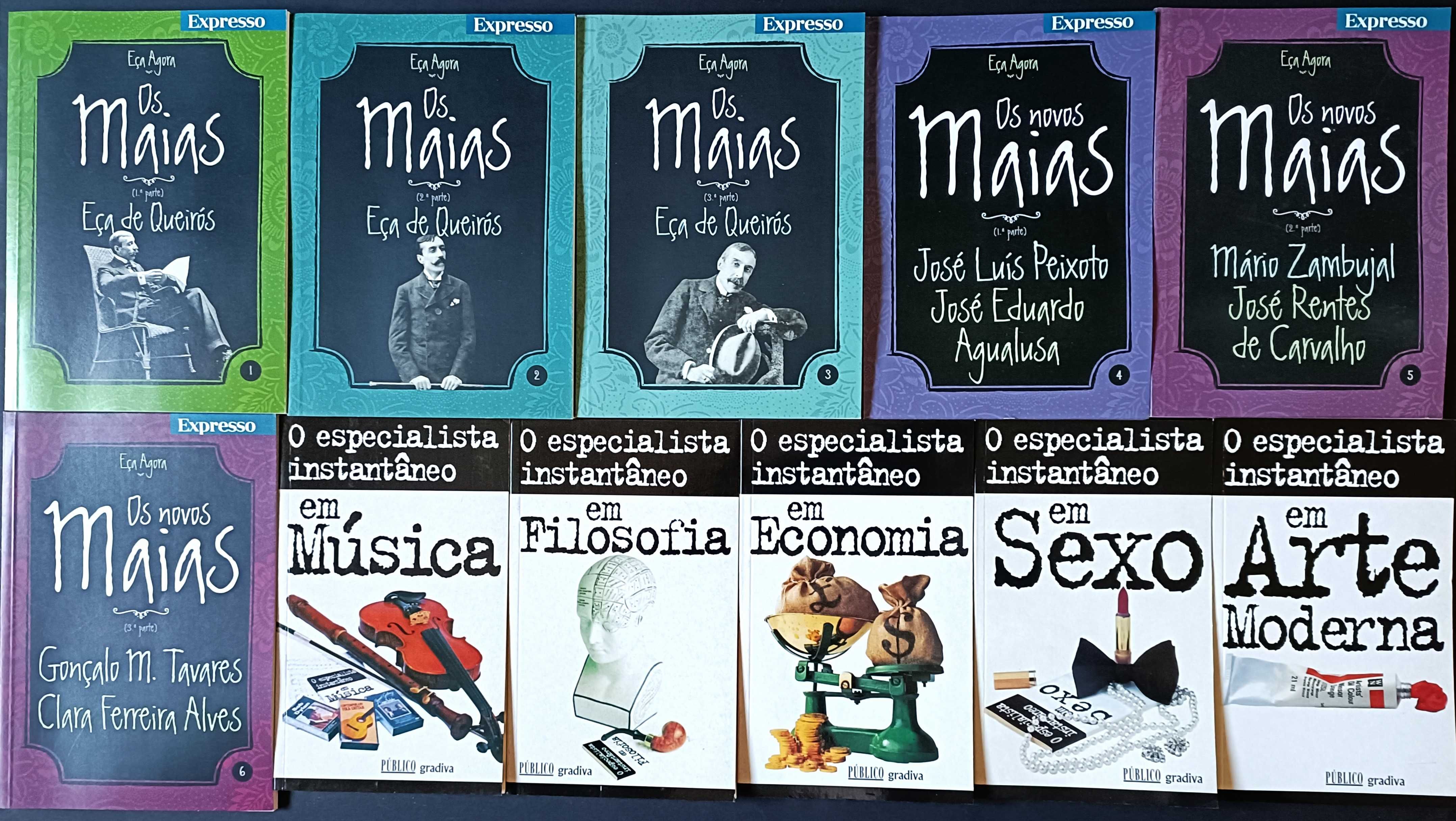 50 livros, vários temas. Lote 60€.