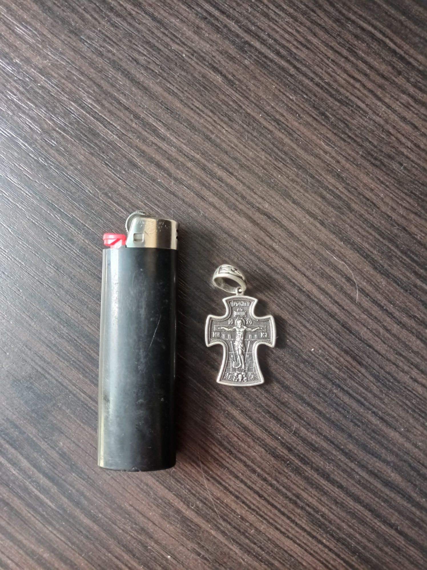 Серебряный крестик,нательный