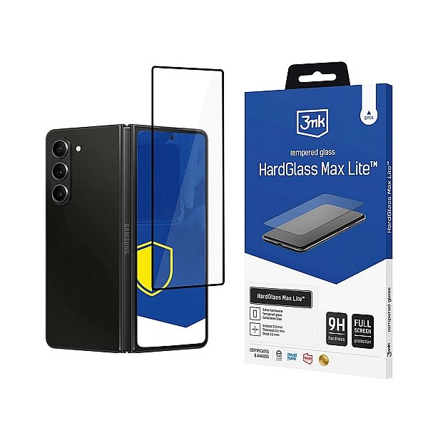 Szkło hartowane 3mk HardGlass Max Lite Black na Samsung Galaxy Z Fold