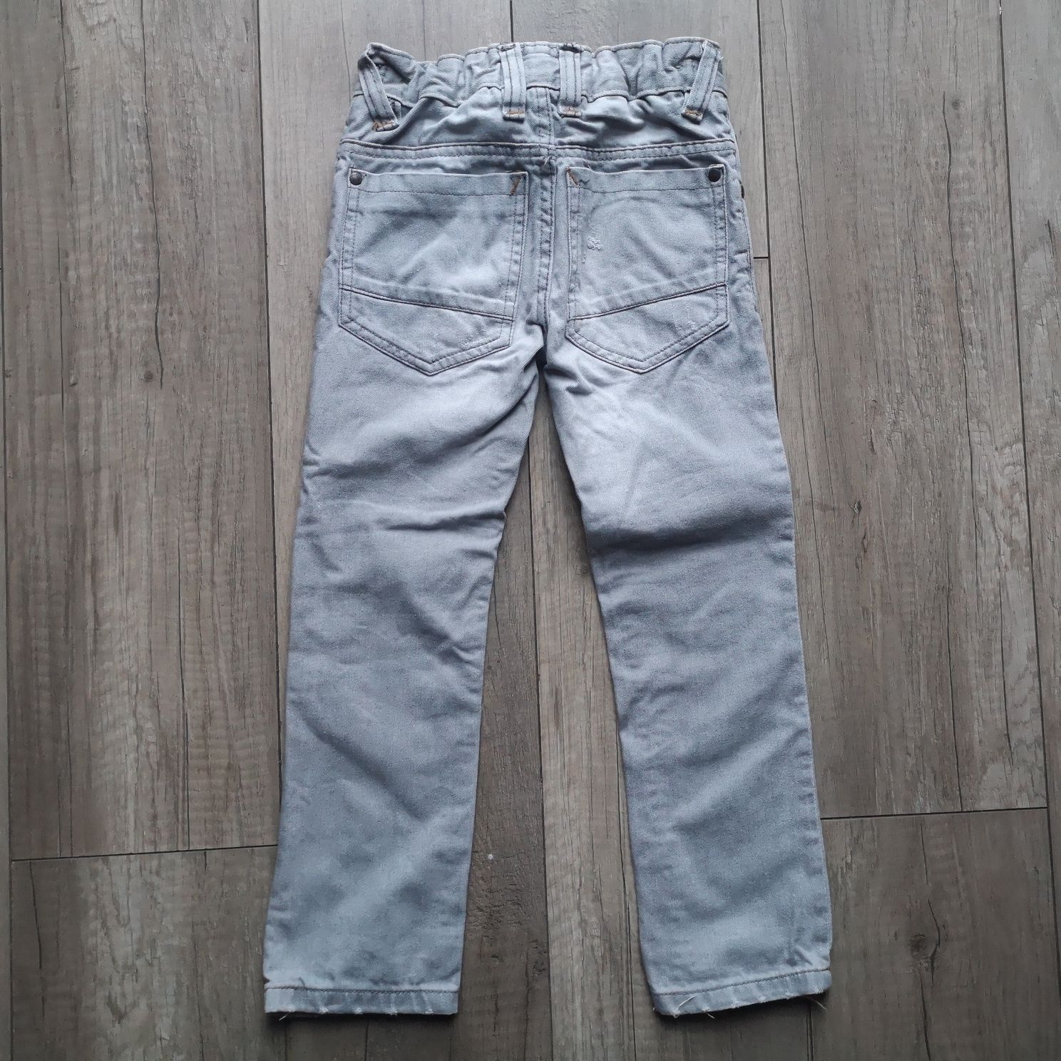 Szare jeansy na 5-6 lat (110-116 cm) NEXT