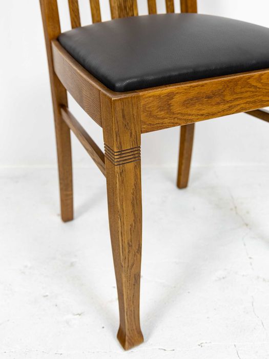 Nowe Krzesło Secesyjne Dębowe Replika Stylowe Dąb Secesja Art Nouveau