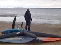 Deska wing foil Gong Cruzader downwind, slabowiatrowa