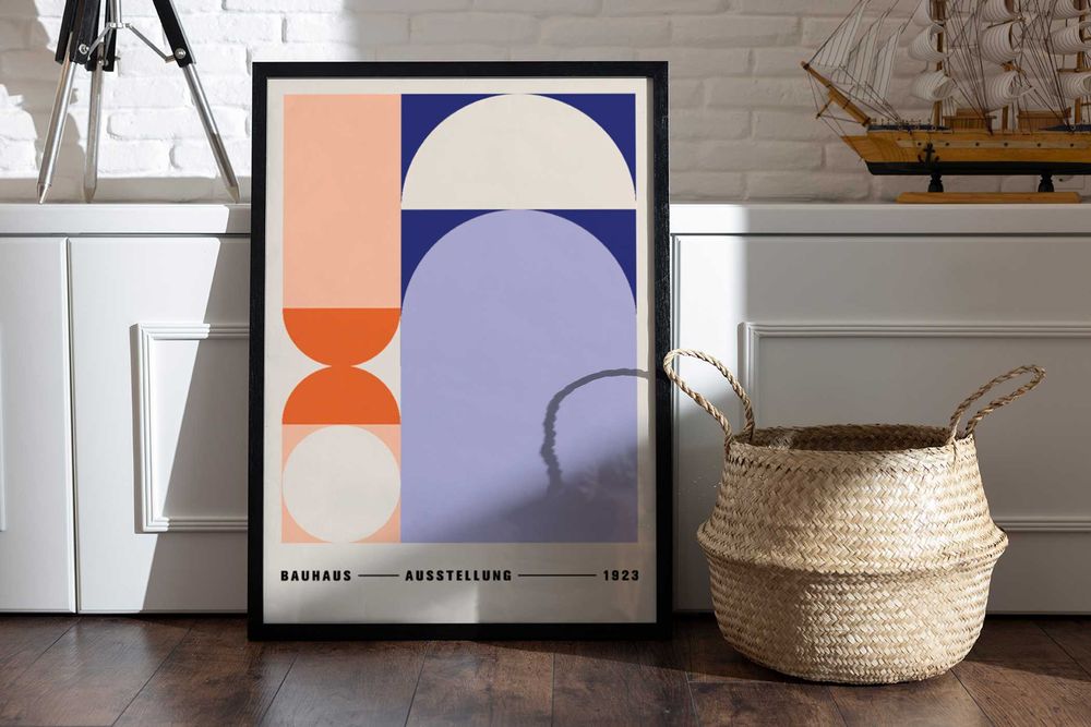 Plakat A3 Bauhaus Ausstellung, Harmonia i styl - trzeci plakat Gratis