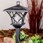 2x LAMPA OGRODOWA SOLARNA LED wysokie lampy ogrodowe 1,5m słupek