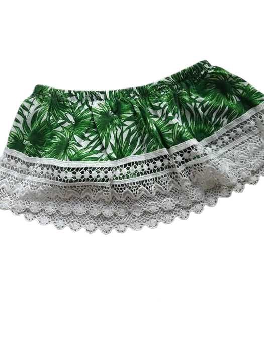 Top bandeau bluzka croptop liście 38,M Primark tropic tropikalna