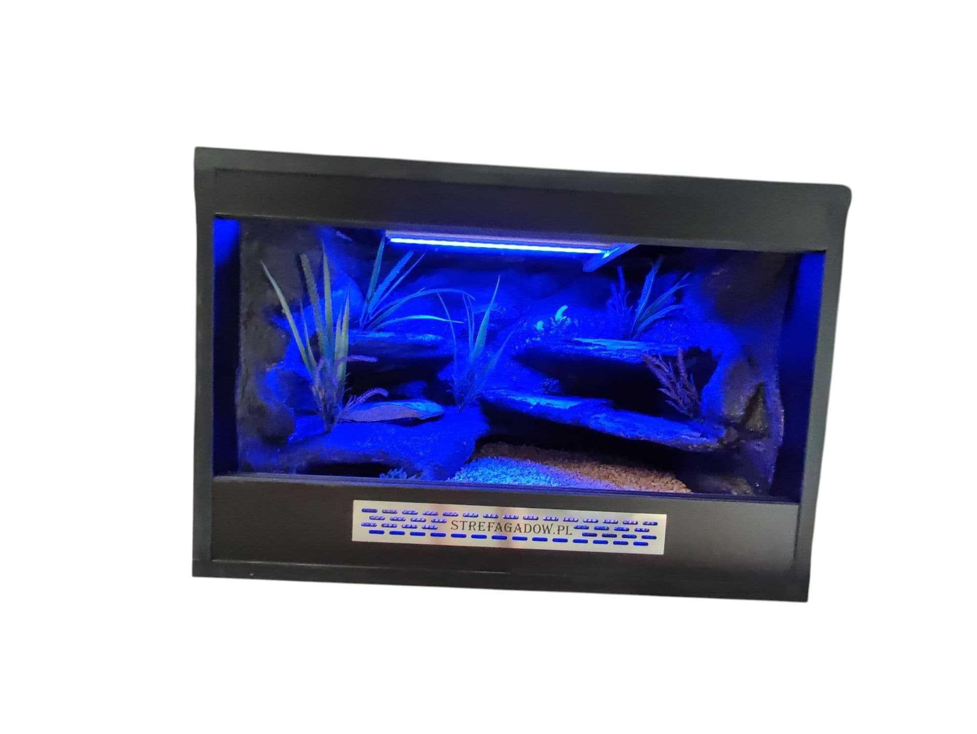 Terrarium pustynne nr739 60/40/40 dla gekona lamparciego DOSTĘPNE