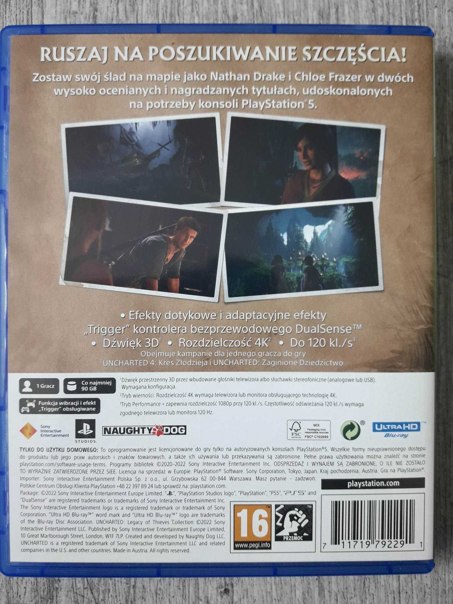 Gra Uncharted Kolekcja Dziedzictwo Złodziei PS5 Playstation
